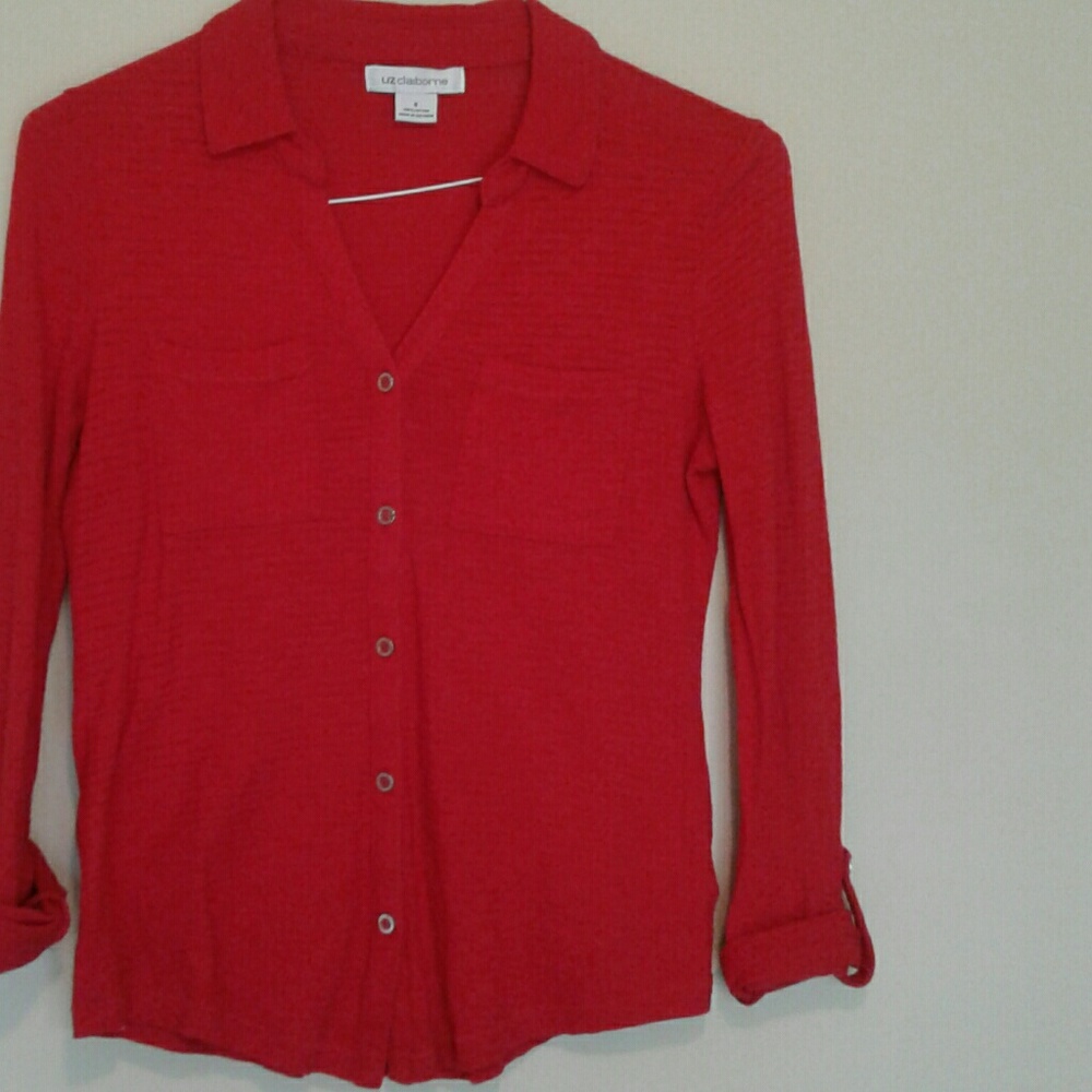 Red blouse